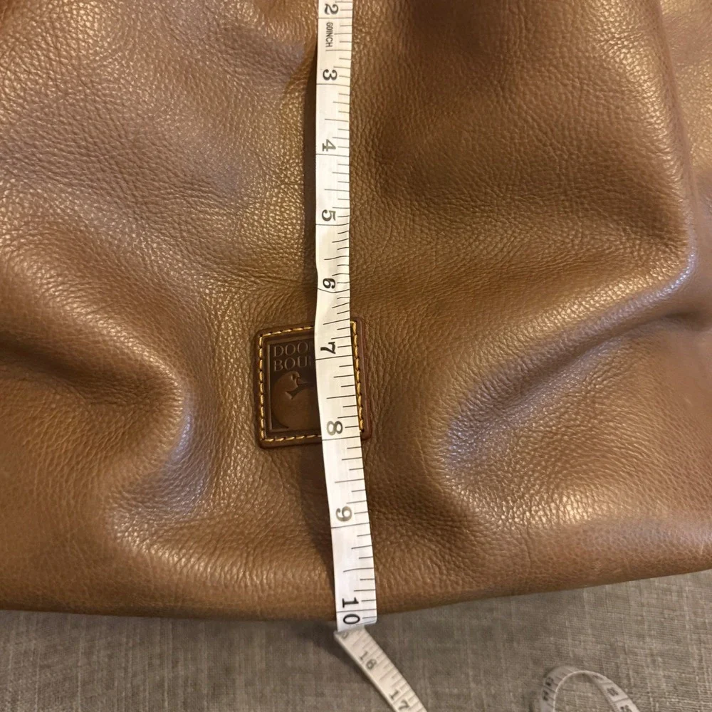 Dooney Bourke‎ Florentine Leather Handbag Large Zip Barlow Chestnut Bag Hobo